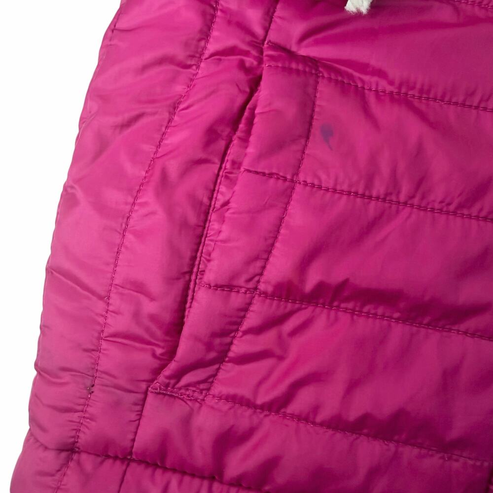 The North Face Toddler Girls Pink/Beige
 Reversible Puffer Jacket Size 4T - Picture 3 of 11
